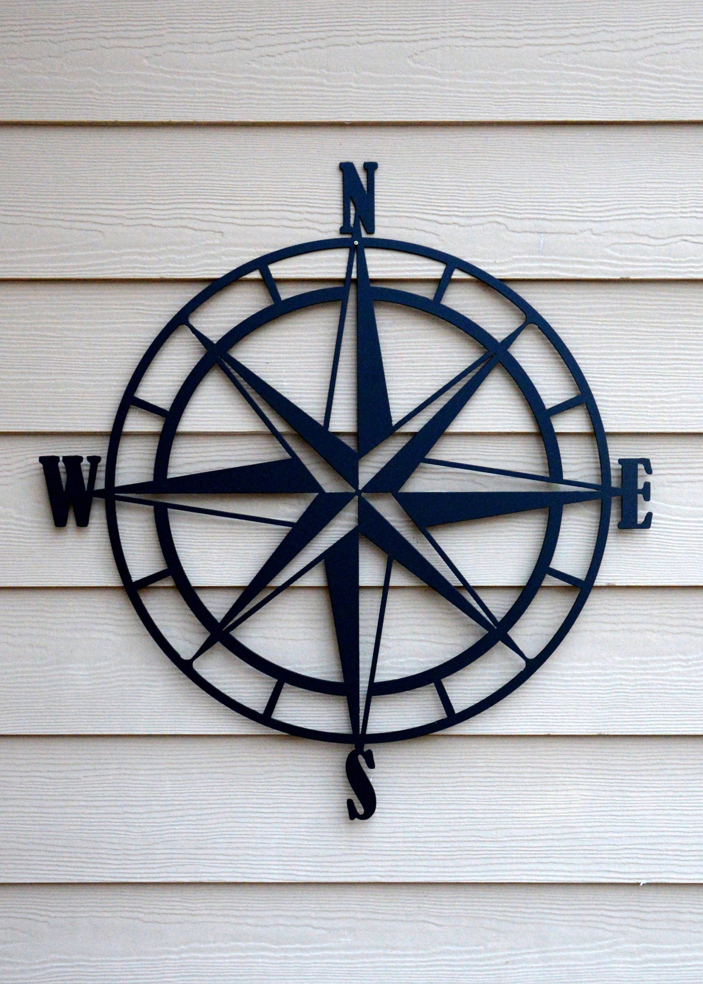 Nautical Compass Rose Metal Wall Art