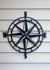 Nautical Compass Rose Metal Wall Art