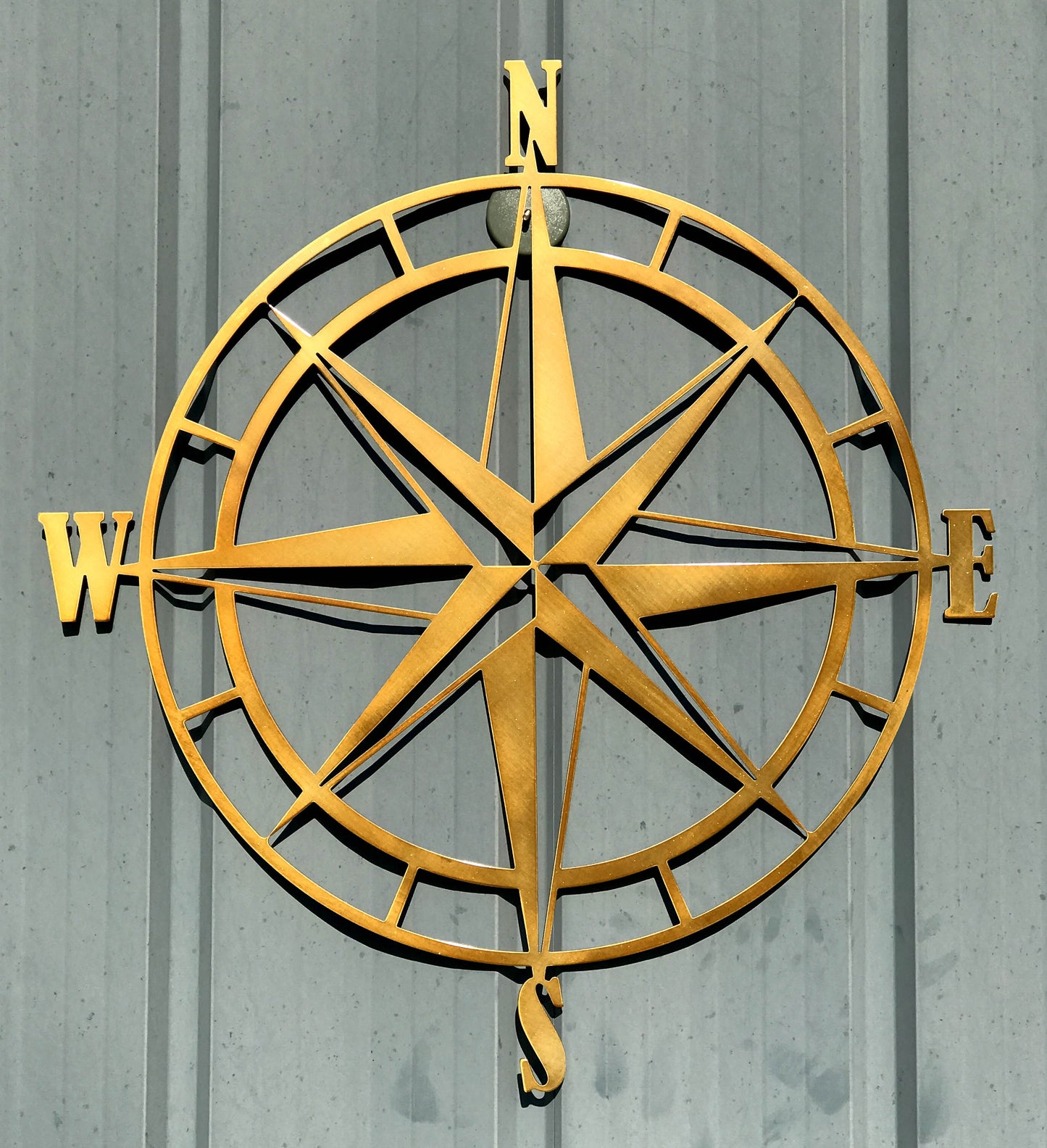 Nautical Compass Rose Metal Wall Art