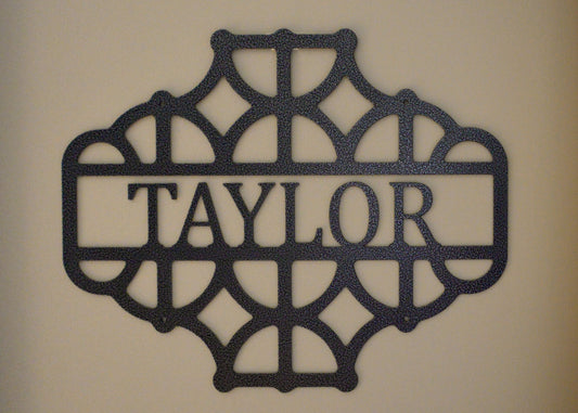 Metal Wall Art - Custom Metal Monogram - Wall Art