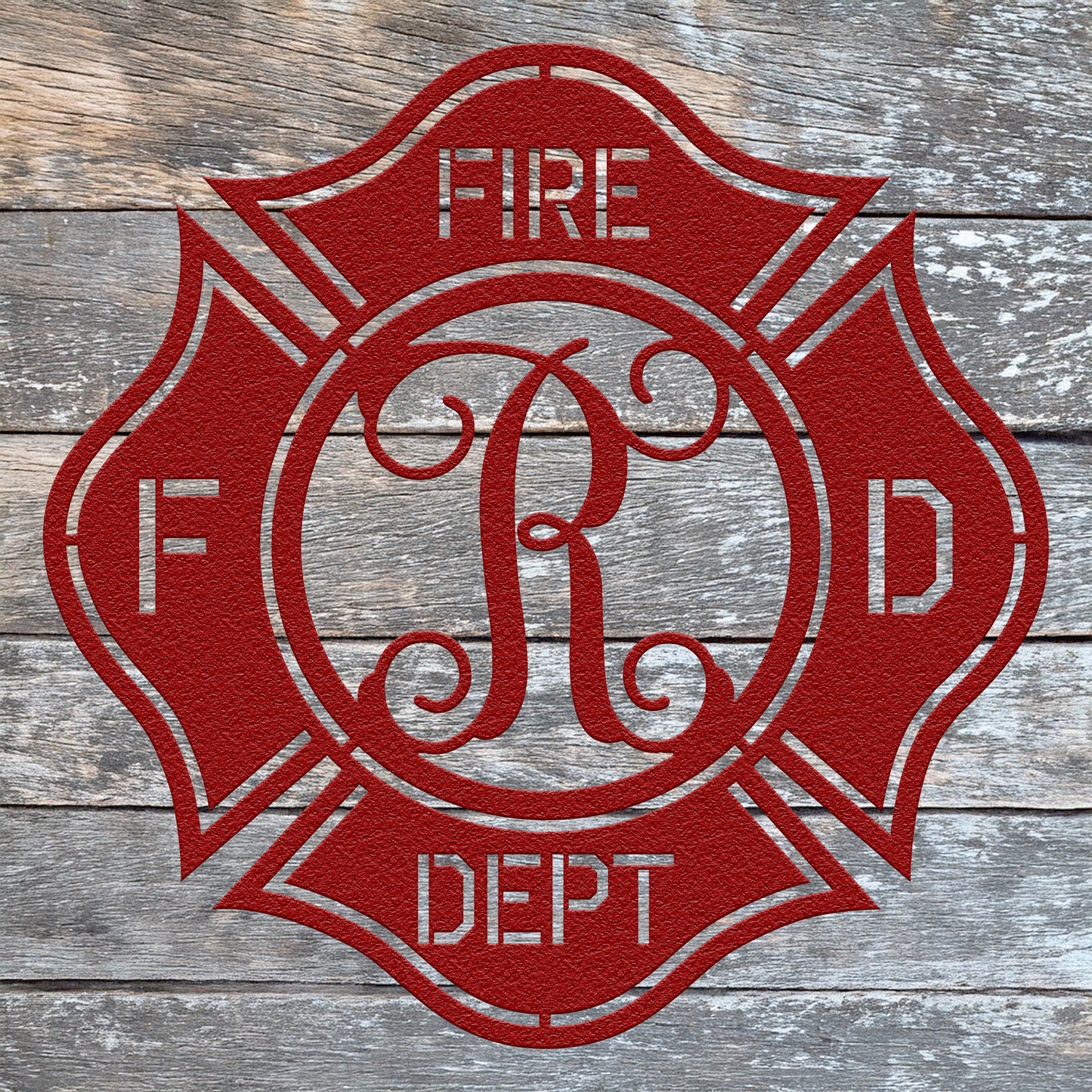 Maltese Cross, Firefighter Monogram Sign