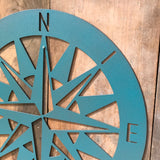 Nautical Compass - Metal Wall Art - Compass Rose V3