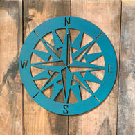 Nautical Compass - Metal Wall Art - Compass Rose V3