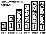 Custom Address Marker - Vertical House Number - Metal Address Sign